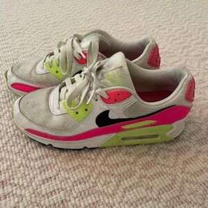 Nike Air Max 90 Shoes White/Pink Blast Watermelon